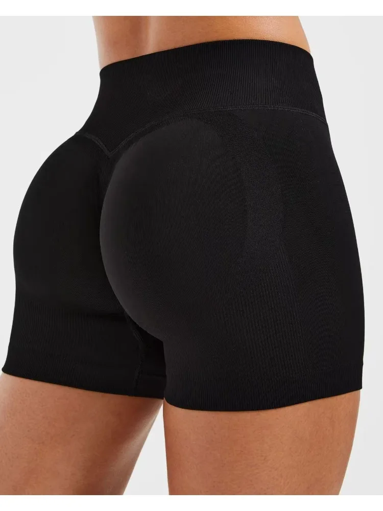 AliExpress Yomoriee Adapt Cycling Short Women Sports Matting Nylon Seamless Three-point Pants Seamless Gym Clothes Workout Scrunch Butt Yoga Shorts