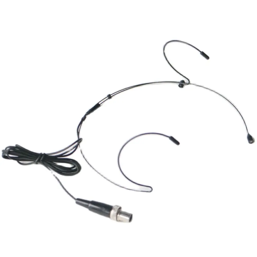 

ACT2800 Black Color Ears Hook Face Headset Microphone For MiPro Wireless BeltPack Transmitter System TA4F Lock