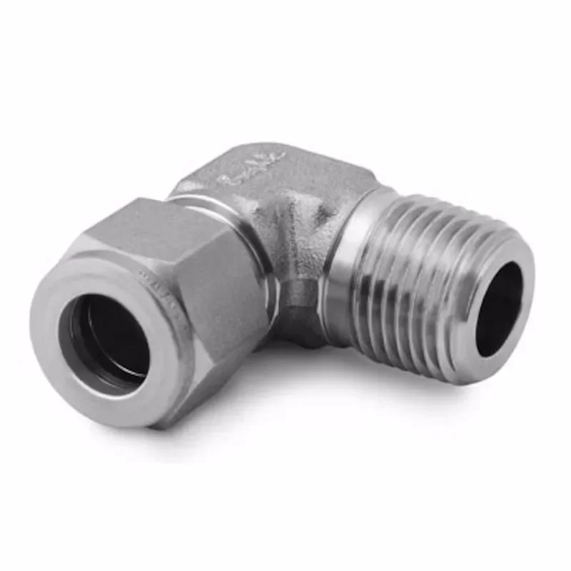 (SS-1010-2-12) Stainless Steel Tube Fitting, External Thread Elbow