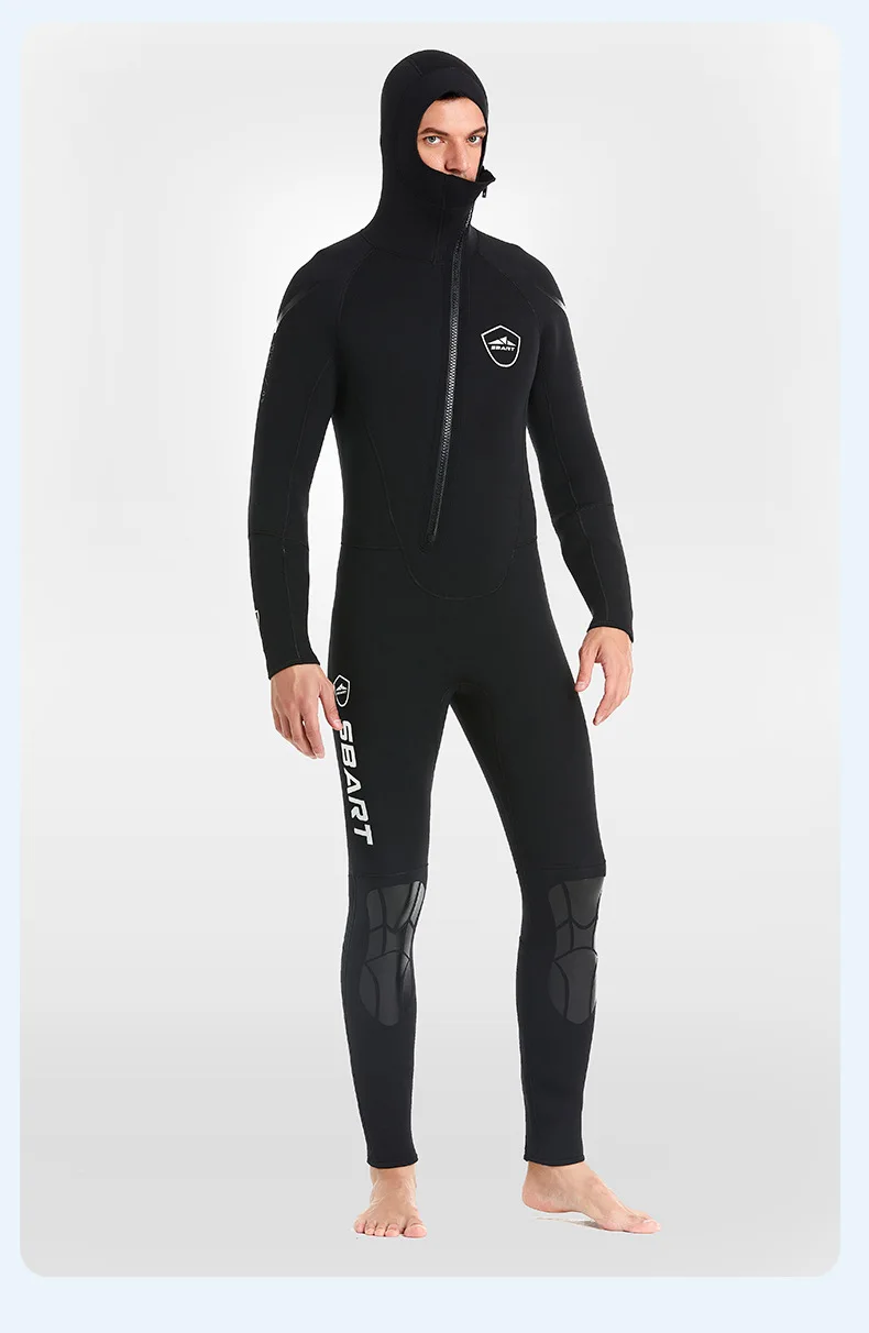 Men 5mm Neoprene Wetsuits Full Body Scuba Diving Suit Snorkeling Surfing Swimming Long Sleeve Keep Warm Water Wetsuits