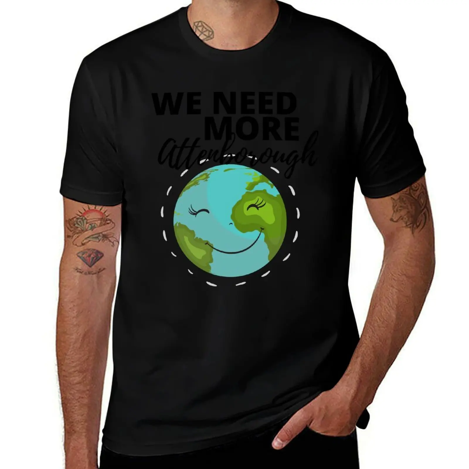 

We Need More Attenborough T-Shirt Funny t-shirt vintage Aesthetic clothing kawaii clothes mens shirts graphic tee