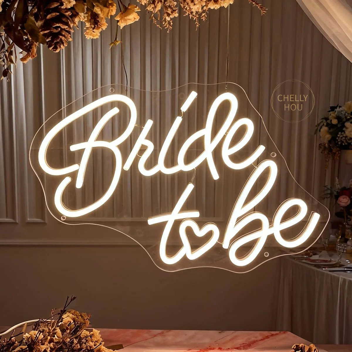 Bride To Be Neon Sign LED Letter Neon Light Sign Wall Decor for Bachelorette Party Shower Engagement Gifts for Girl USB Powered