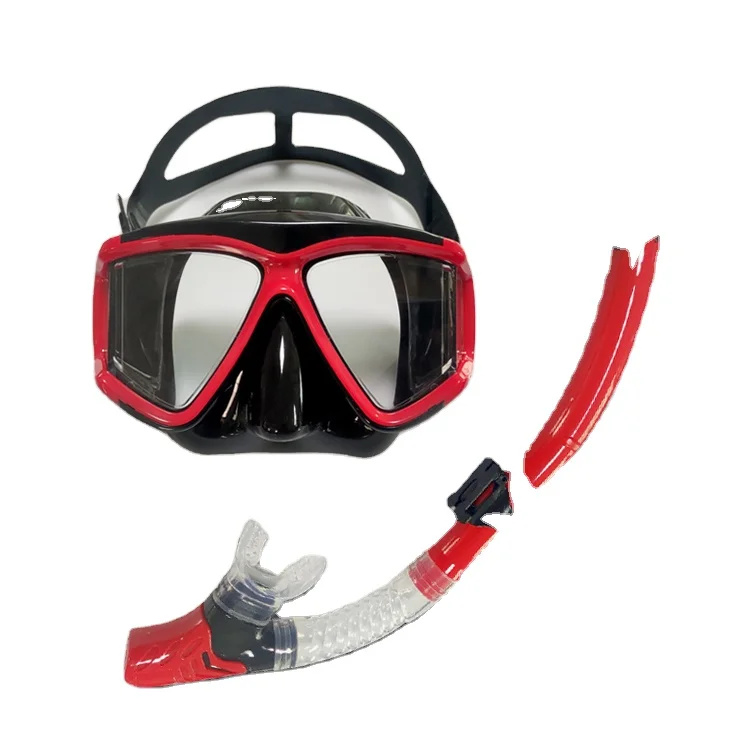 

Full Face Lightweight Silicone Snorkel Mask Set Anti Fog Adult Professional 180 Degree View Scuba Diving Mask Unisexpromote sale