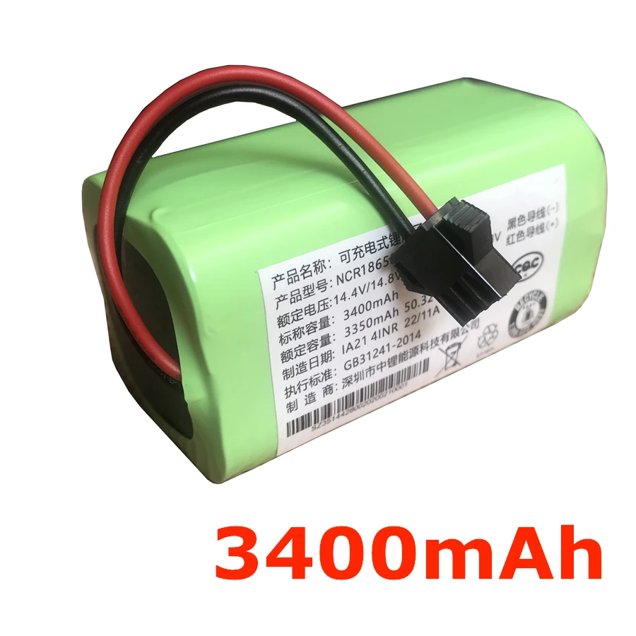 14.4V 2800mAh Battery for Conga Excellence 950 990 1090 1790 1990 Mamibot ExVac660 ExVac680s ExVac880 Neatsvor X500 X520 X600