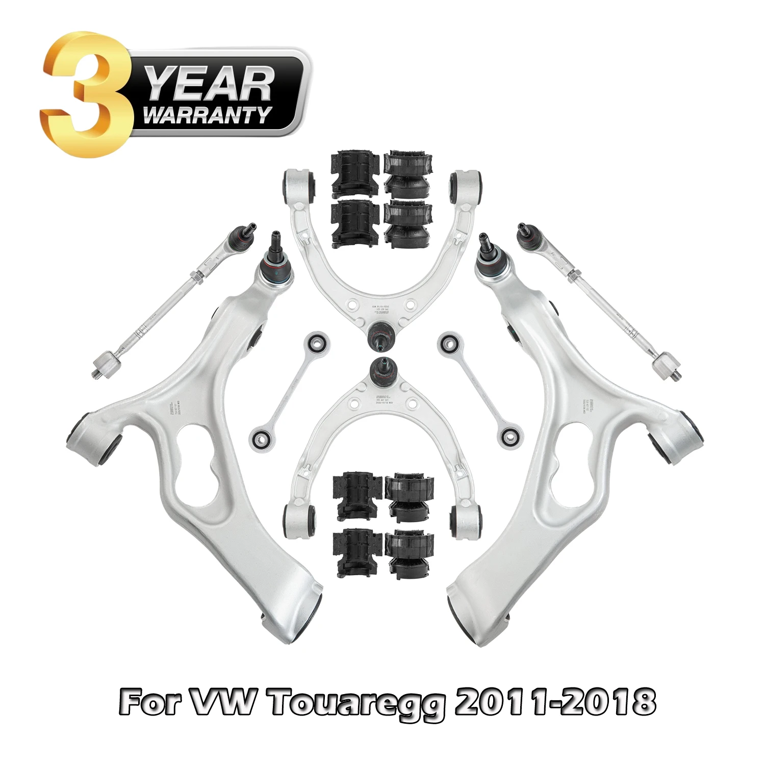 

Front Upper Lower Control Arm w/Ball Joint Suspension Kit For VW Touareg 2011-2018