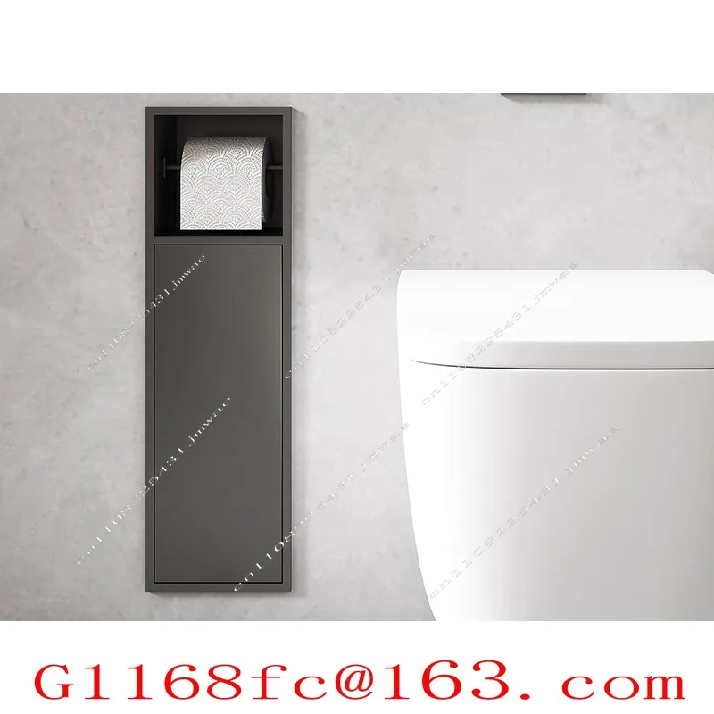 Toilet Niche Cabinet Embedded Room Tissue Box Rack Toilet Storage Niche Bathroom Tissue Rack Wall Cabinet