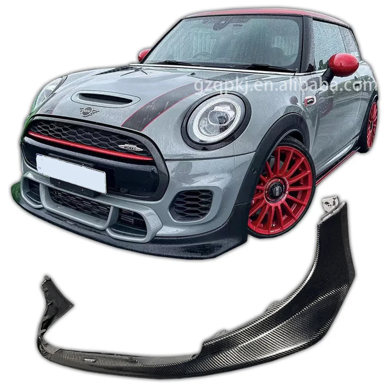 AG version is carbon fiber front bumper lips to lips BMWs MINI F55 F56 JCW body kit