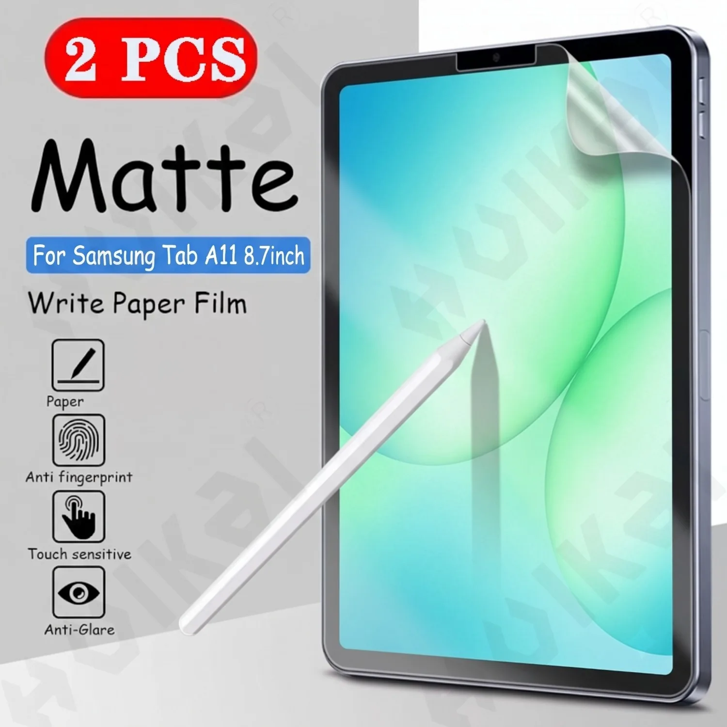 2 Pcs Paper Feel Screen Protector For Samsung Tab A11 A9 8.7 Matte PET Film Drawing Writing Anti Glare Anti Fingerprint Scree
