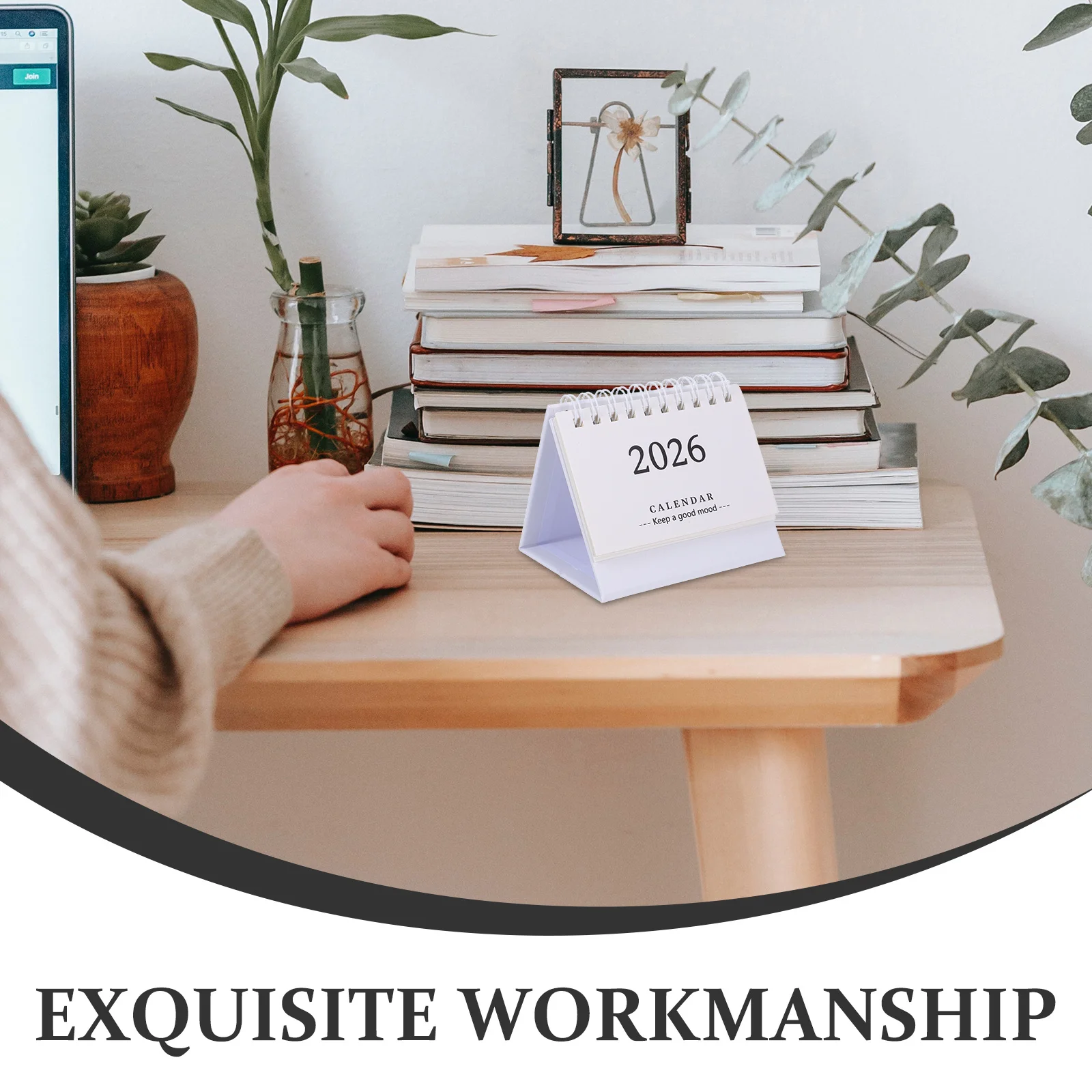 صغير 2026 أجندة مكتبية /رزنامة مكتبية صغيرة قابلة للطي الدائمة الوجه مخطط سطح المكتب الشهري مكتب استخدام مخطط مكتب التقويم الدائمة #2