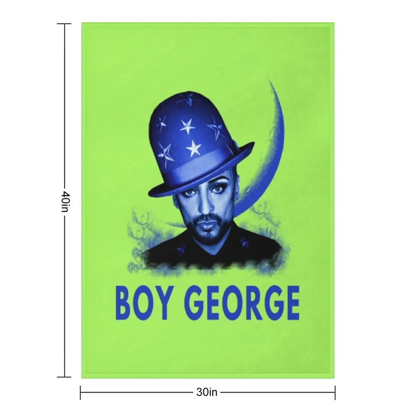 Singer Boy George-blue Throw Blanket Softest Luxury Luxury Brand Luxury Designer Blankets