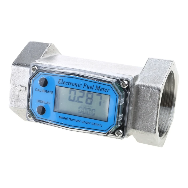 Liquid Flow  Meter Flowmeter with LCD Display for Diesel-Fuel Water 1in/2in/2.5in/3in Electronic Turbine-Flowmeter