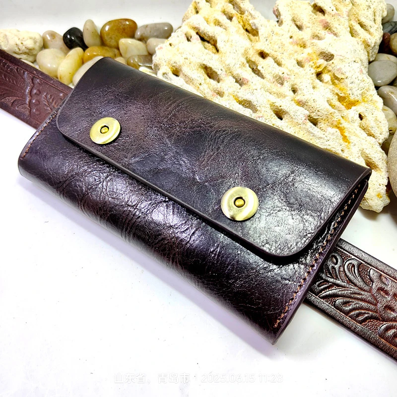 Etui na telefon komórkowy z prawdziwej skóry, etui na telefon komórkowy, torba na pas, zapinana na suwak, portfel na karty do Iphone Samsung L2101DK
