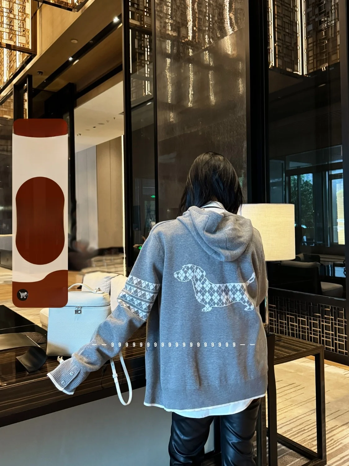 

Classic Knitted Zipper Knitwear Women's Casual Sle Long Sve Coat Animal Pattern Ba Dog Flower Embroidery Loose Fit Car...