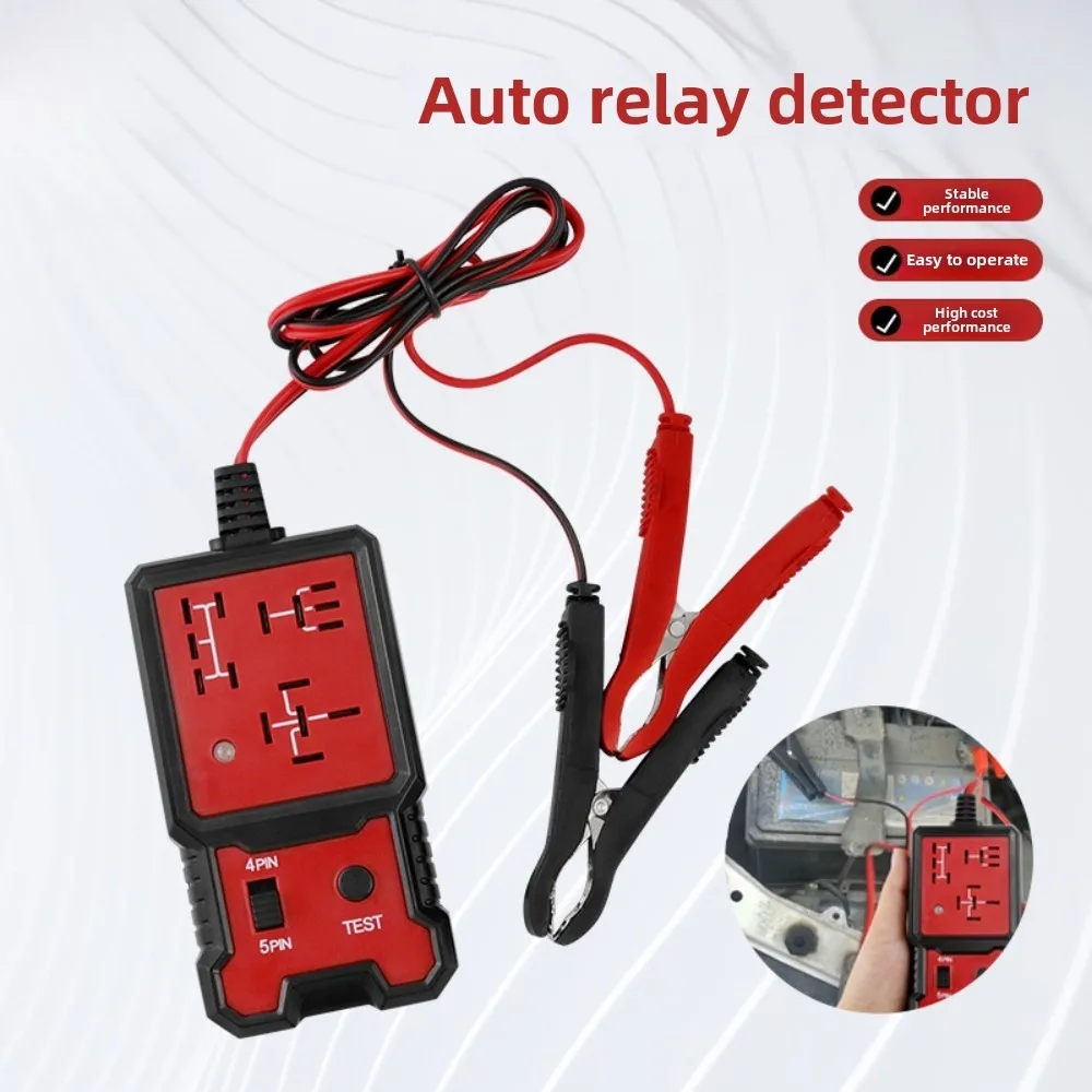 Car Battery Checker Accessories Voltage Tester Indicator Light Automotive Electronic Relay Tester Car Relay Tester Universal 12V