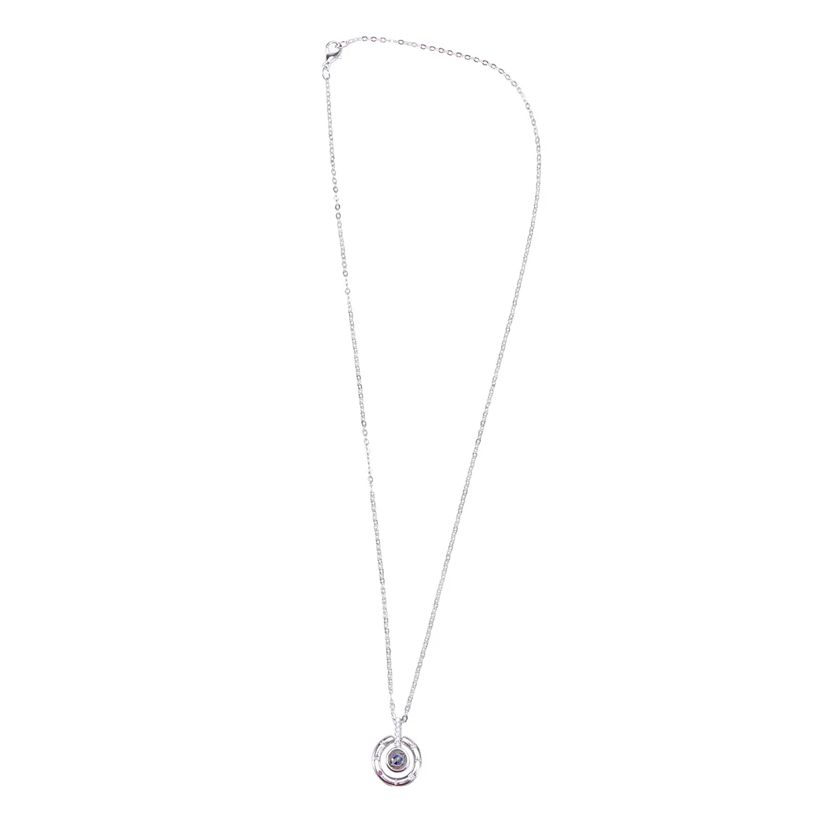 

I Love You Projection Pendant Necklace Silver 100 Languages Romantic Wedding Jewelry Two Styles Valentines Gift