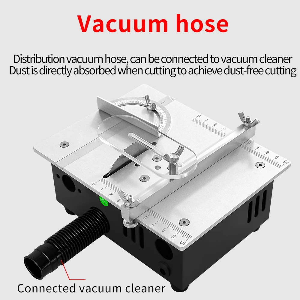 DIY Mini Table Saw 96W 5000RPM Precision Compact Cutting Machine For Wood PCB Plastic Aluminum EU/US Plug