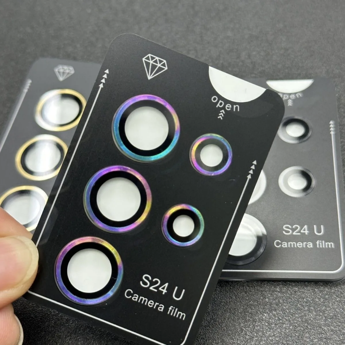For Samsung Galaxy S24 Ultra Camera Film Camera Lens Protector Glass for S26 S25 Ultra Plus Full Cover Lens Metal Protector Ring