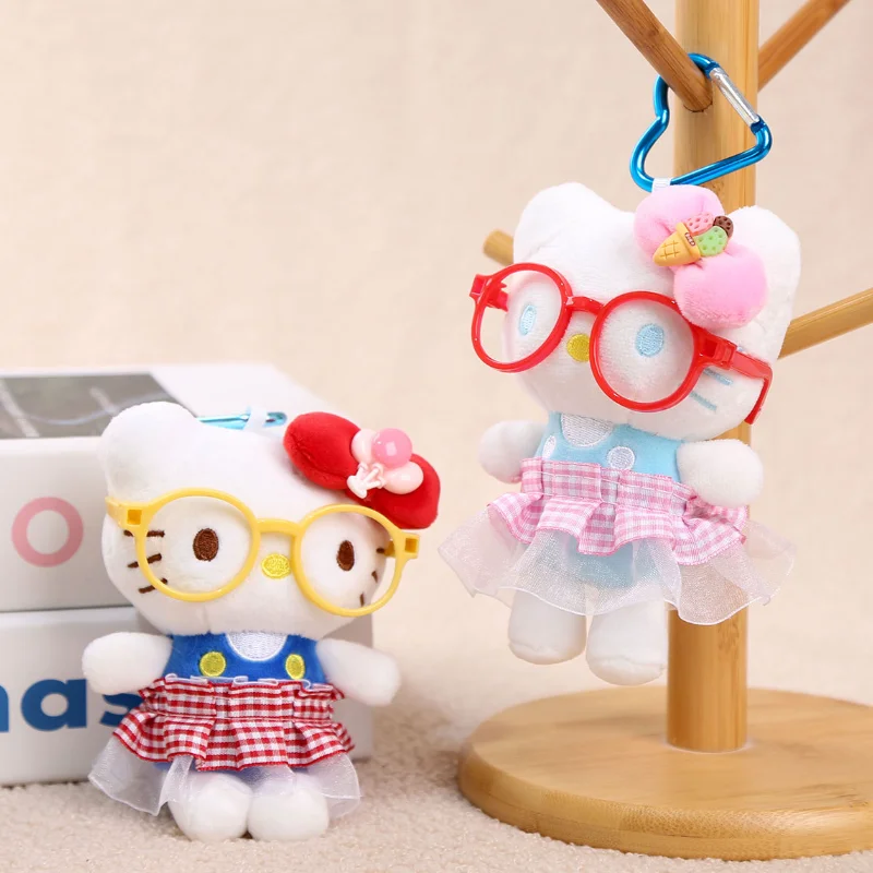 

Новый плюшевый брелок «Hello Kitty», мультяшный аниме-цепочка для телефона, модный автомобильный рюкзак, брелок для ключей, милая плюшевая игрушка для девочек, подарки на день рождения для друга