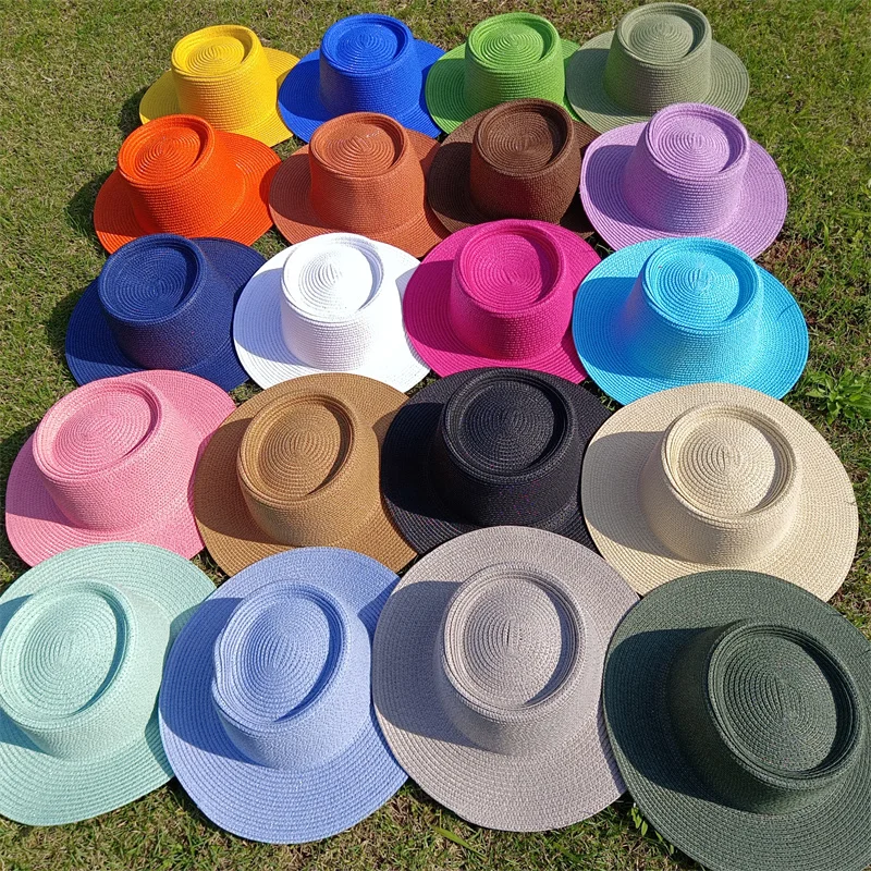 모자 Concave-convex top 2024 summer straw hat adjustable outdoor travel sun hat sun protection hat  gorras para mujer