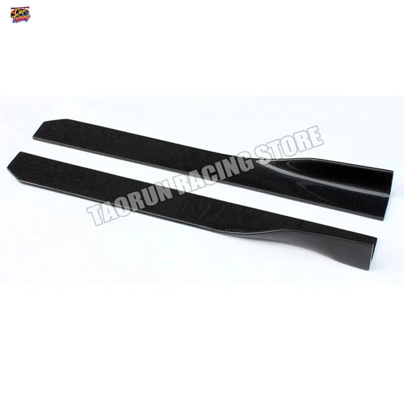for BMW F87 M2 E90 E92 E93 F80 M3 F82 F83 M4 F10 M5 F12 F13 F06 M6 G80 G82 G83 100cm Carbon Fiber Side Bumper Extension Skirt view 2
