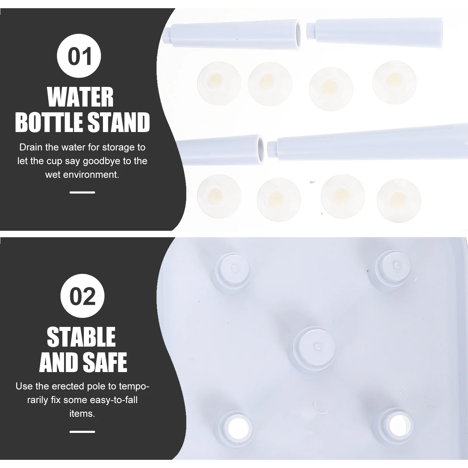 

Household Cup Draining Rack Plastic Glasses Storage Holder Kitchen Counter Organizer Water Bottle Stand Glass Drying Rack