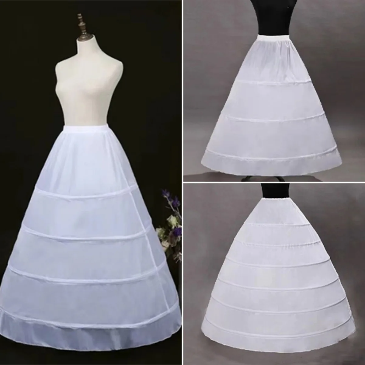 Court style European dress skirt support 3 circles 4 circles 6 circles Evening dress wedding dresses special skirt support High