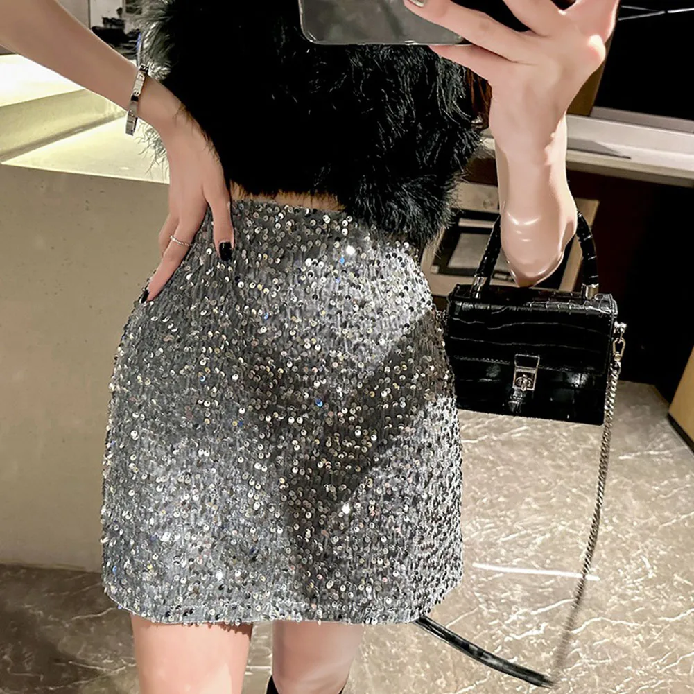 

Женская сексуальная тонкая юбка, клубная одежда, юбка трапециевидной формы, 2024, женская юбка, новинка, клубная одежда, полиэфирная ткань