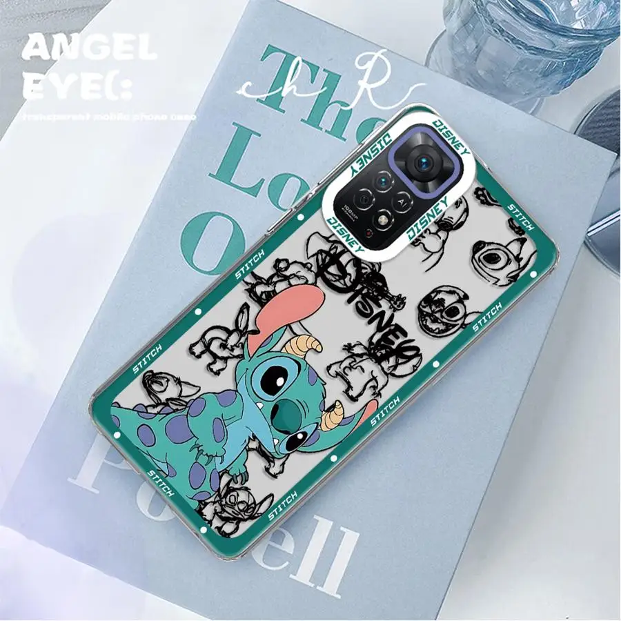 Disney Cute Stitch Case for Samsung Galaxy A52 A72 A31 A50 A51 A71 4G A21s A12 A52s A22 A32 5G Transparent Cover Capa