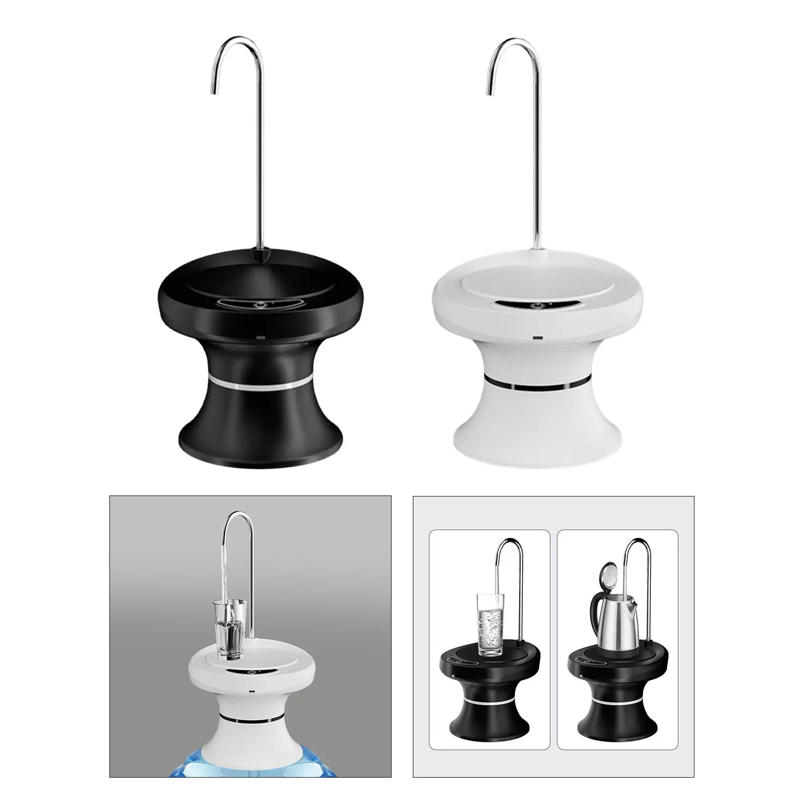 Диспенсер для водяного насоса, перезаряжаемый автоматический насос с лотком, электрический насос для питьевой воды для универсальной бутылки, кемпинга