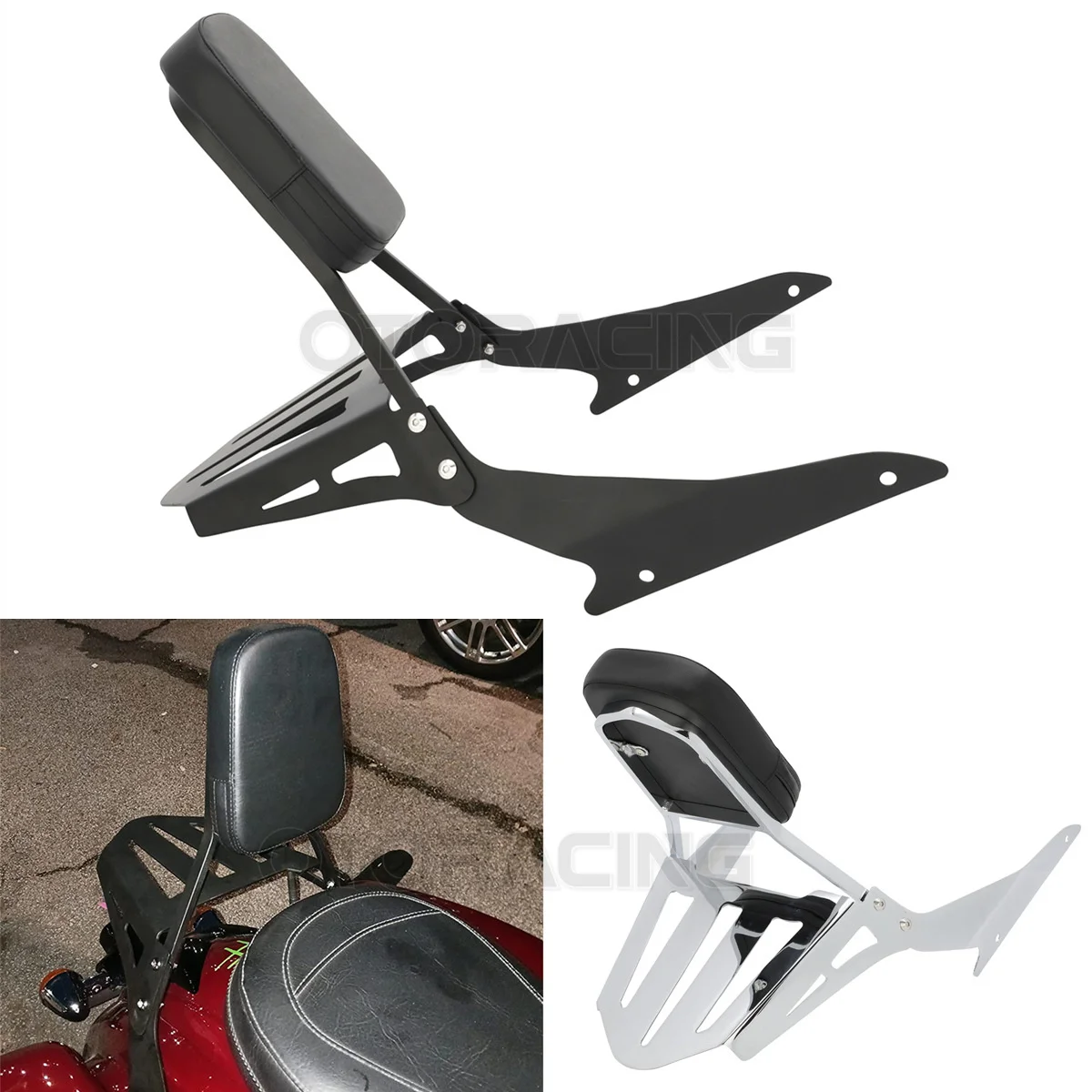 Motorcycle Rear Passenger  Backrest Sissy Bar For Suzuki Boulevard M109R M109R2 M109RZ Limited Edition Boss