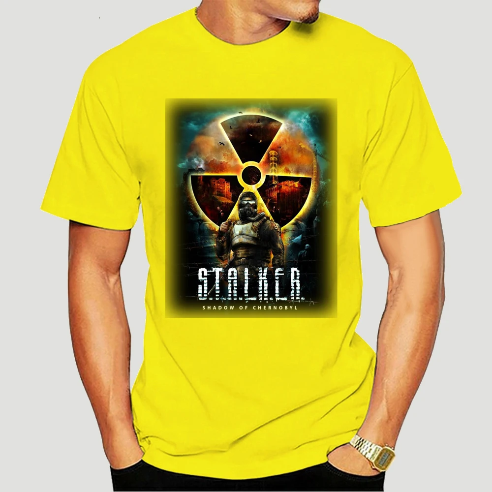 Camiseta del juego Stalker para hombre, camisa de manga corta de algodón, talla grande, personalizada, 672x