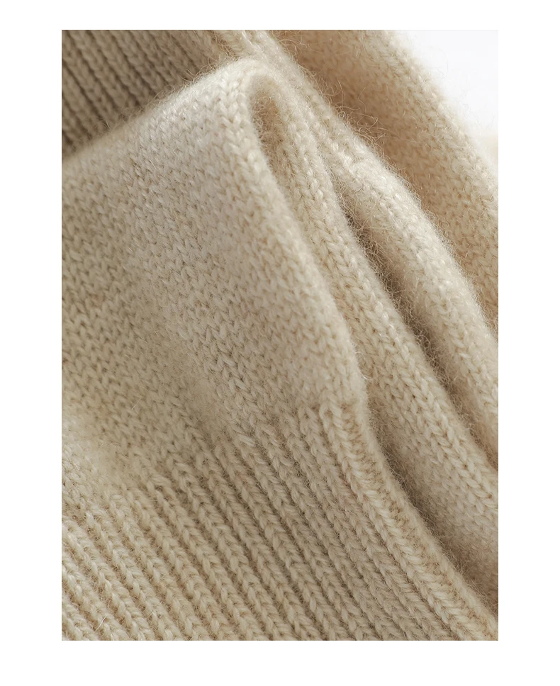 Simple Style 100% Cashmere Thicken Women Winter Keep Warm Full Finger Knitted Cashmere Gloves Cute Lovely Drive Cycling Mittens