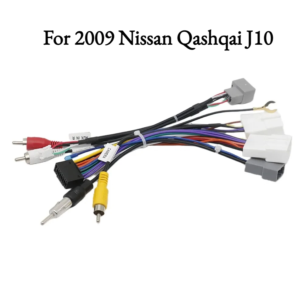 Car Android Multimedia Cable Adapter for 2009 Nissan Qashqai J10 | Radio Wiring Harness