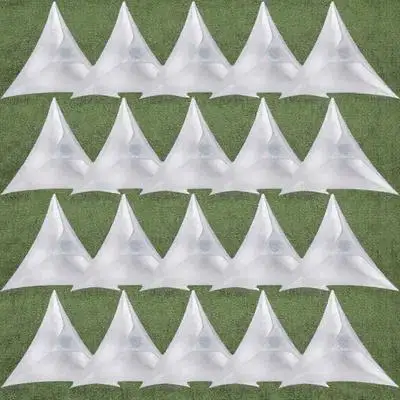 واقيات زوايا ناعمة للسلالم 400 قطعة مصدات مقاومة للغبار لحواف خزانة الأثاث حماية طاولة الحائط مثلثات زخرفية #6