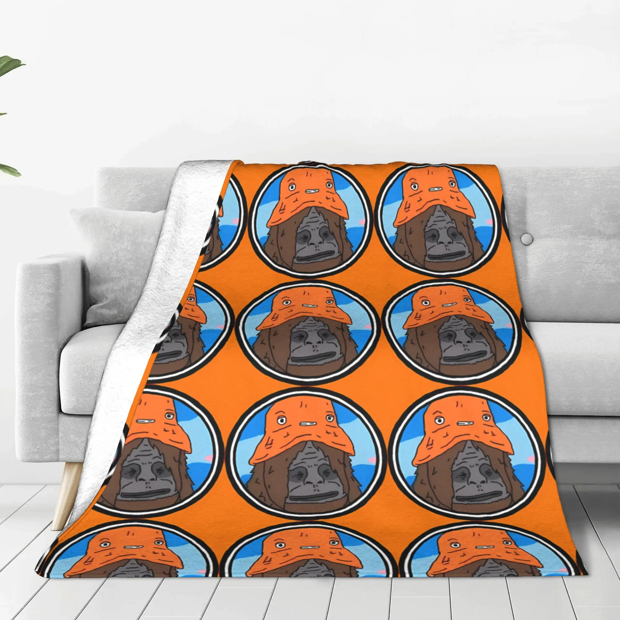 1PC Home Cute Room Decor Skitz Bucket Hat Blanket Throw Blanket The Big Lez Show Novelty Warm Blanket All Season