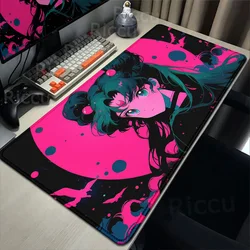 400x900mm Anime S-Sailor M-Moon Mousepad XXL Lock Edge Keyboard Pad Office Computer Desk Mats PC Cushion Girl Bedroom Decoration