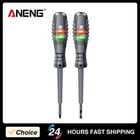 ANENG B05 2Pcs Electric Voltage Tester Pen Word/Cross Screwdrivers Neon Bulb Indicator Meter Multi-functional Electrician Tools