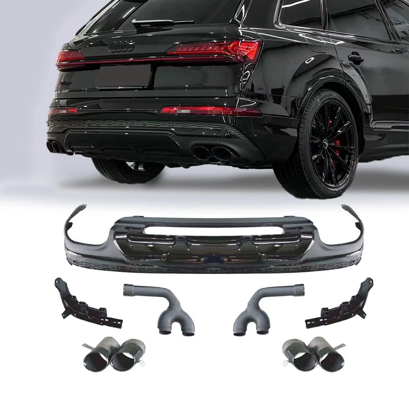 

Brand New High Quality Rear Diffuser Lip for Audi Q7(2016-2019) Modified to (2023) SQ7