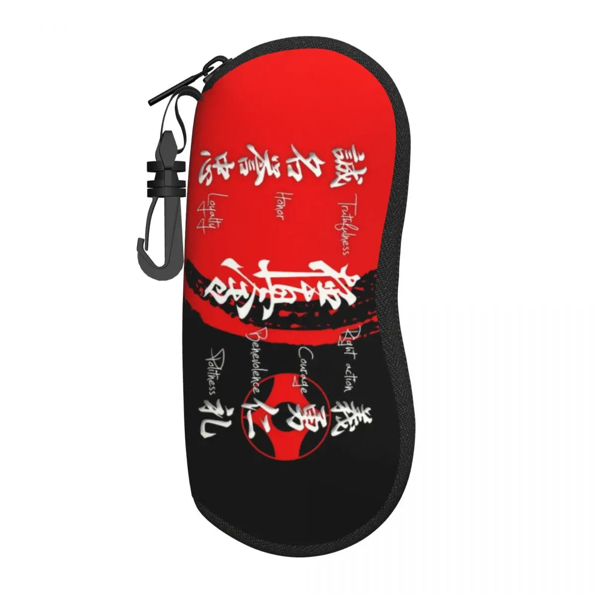 Custom Kyokushin Karate Bushido Values Glasses Case Cool Martial Arts Shell Eyeglasses Case Sunglasses Box
