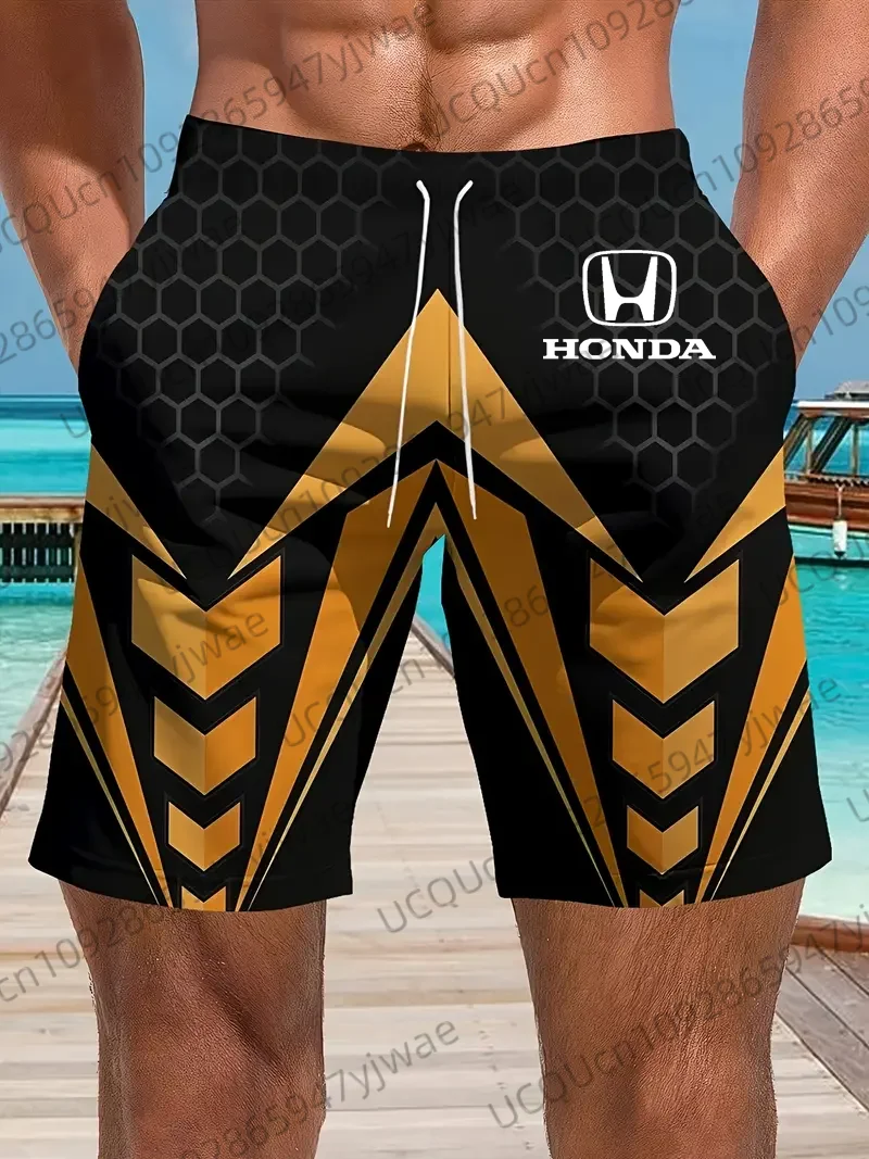 

3D Printing Geometric patterns Riding Shorts Fast Drying Breathable Short Sleeve Sport For Men And Women Honda Riding Shorts
