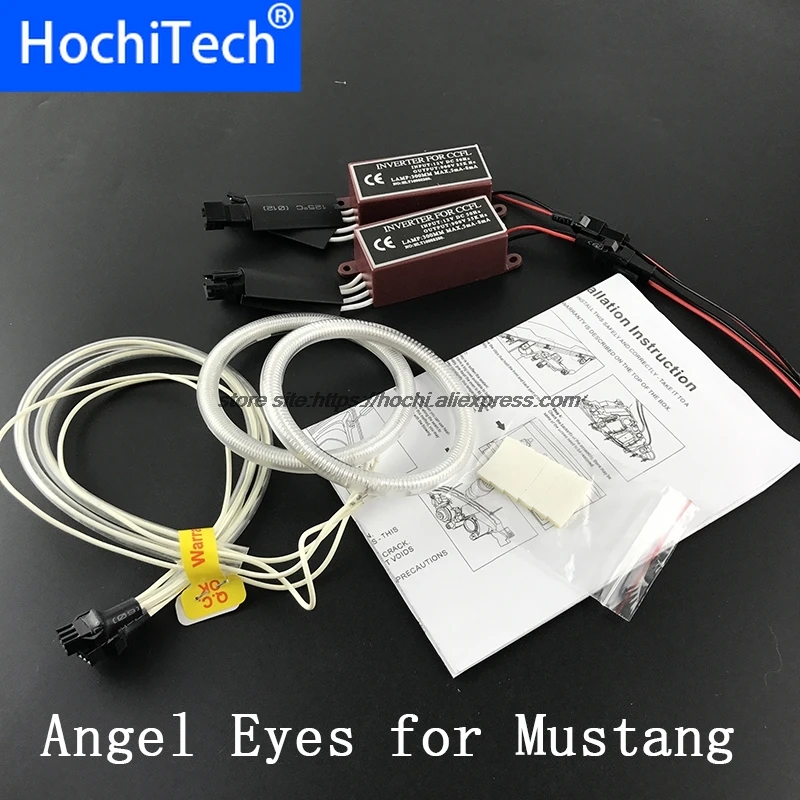 

For Mustang 2015 2016 2017 HochiTech Ccfl Angel Eyes Kit White 6000k Ccfl Rings Headlight