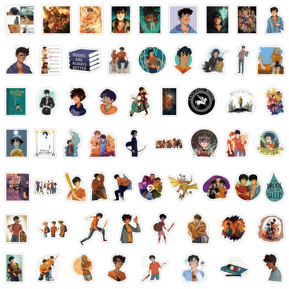 10/30/50pcs Classic Movie Percy Jackson Cartoon Stickers Anime Cool Graffiti Kid Toy Decals for Notebook Fridge Car Sticker Gift