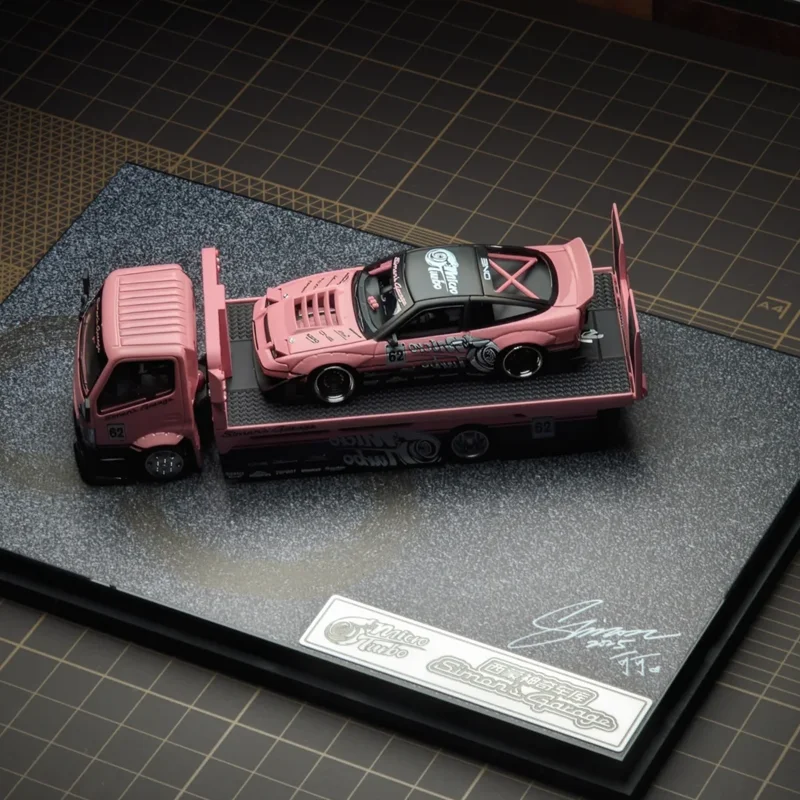 New Microturbo Simon'S Garage 1:64 180sx Modified Transport Trailer China 10th Annual Greater Bay Area Auto Culture Festival Car
