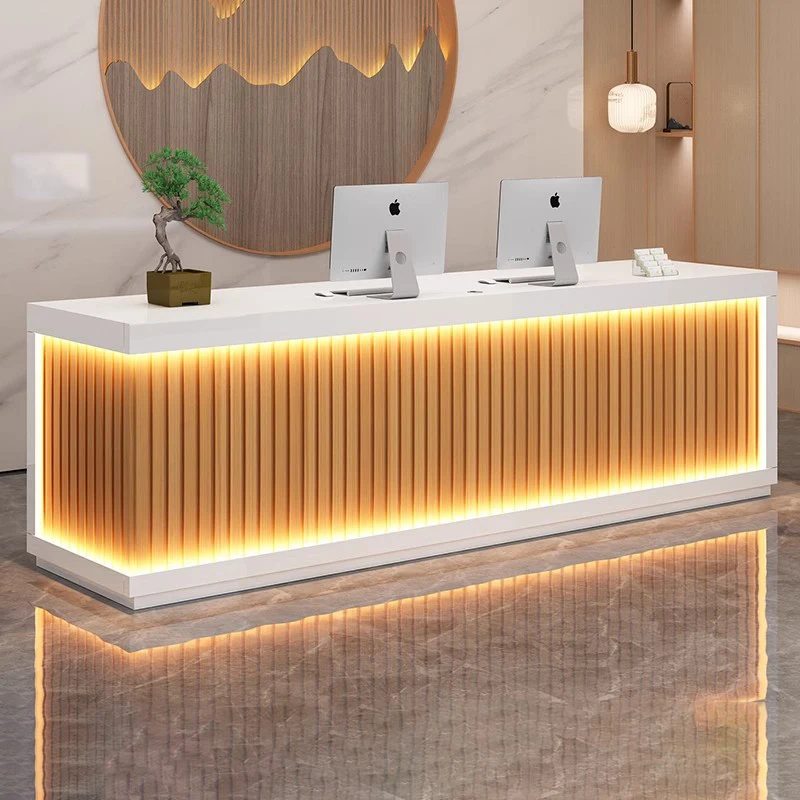 

Decoration Luxury Reception Desks Display Counter Salon reception counter DesignModern Mostrador Negocio Commercial Furniture