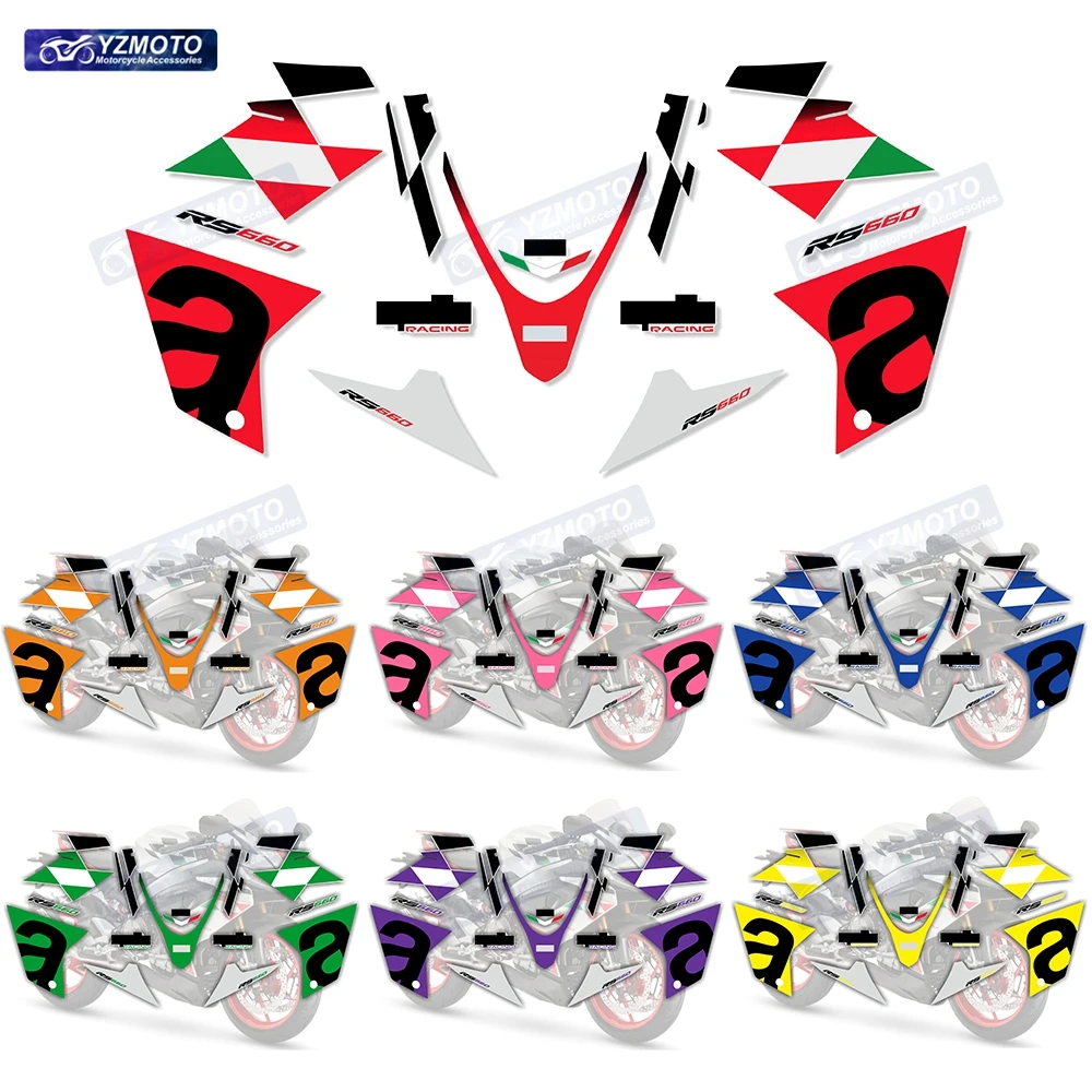 

Аксессуары для мотоциклов RS660 RS 660, наклейка на полный обтекатель автомобиля, светоотражающее украшение, защитная наклейка для тела, комплект наклеек