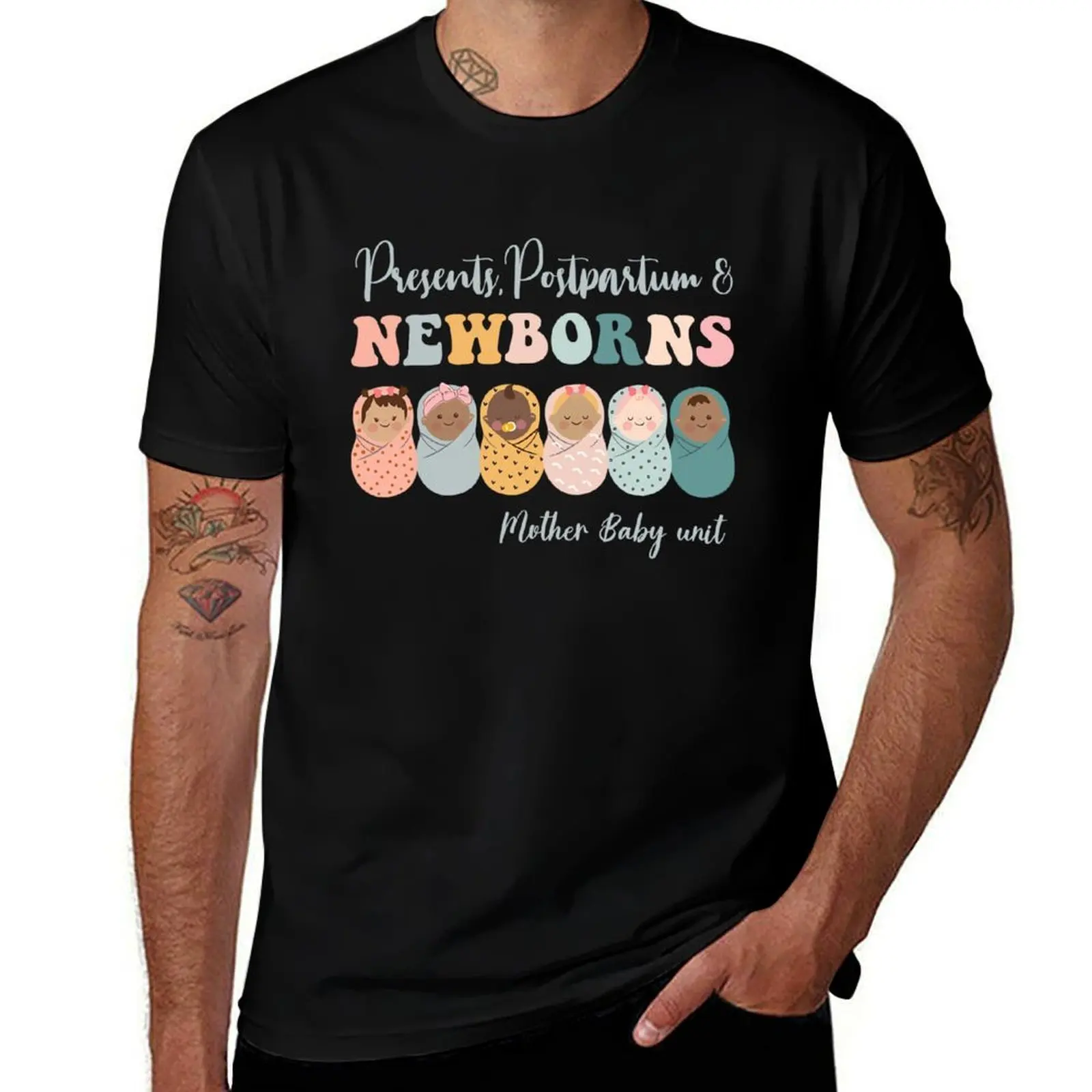 

Presents Postpartum & Newborns Shirt For Nurse, Mother Baby Nurse Gift, Mother's Day T-Shirt