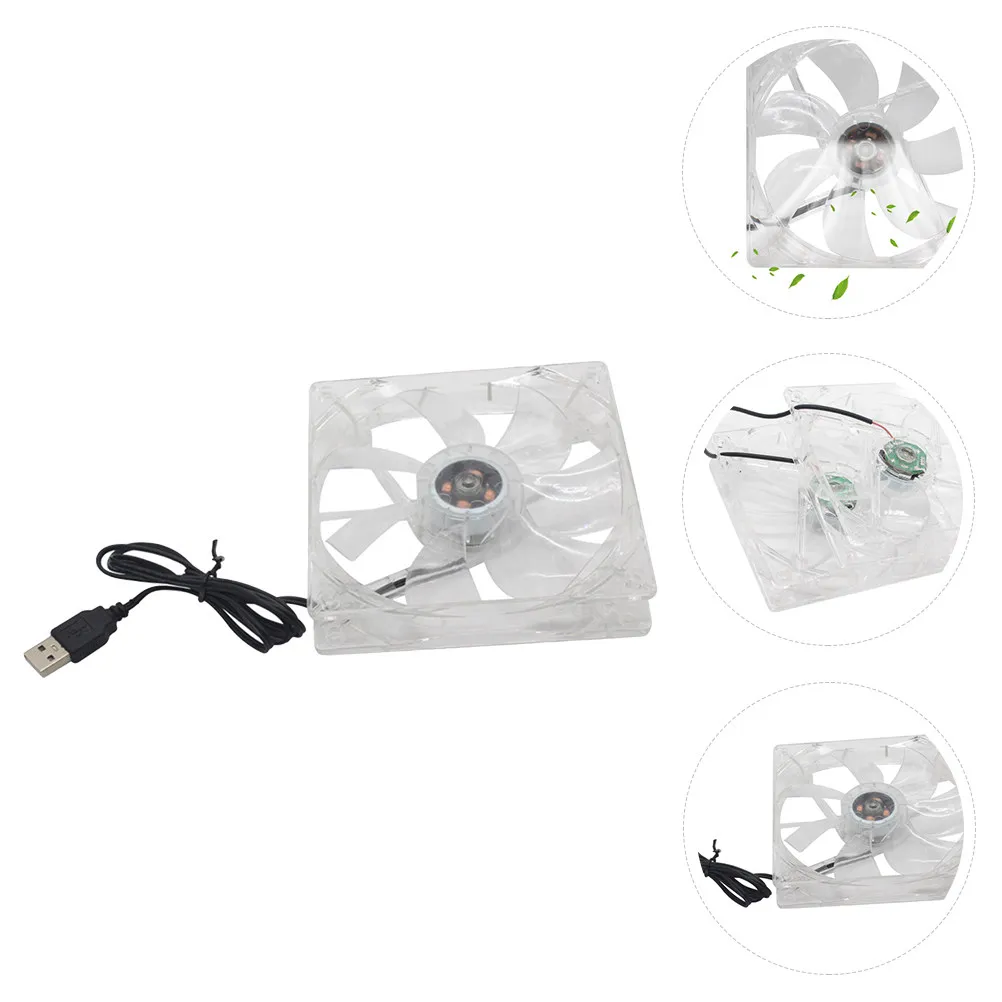 

12Cm USB Powered Cooling Fan for Pc Gaming Console Cabinet DIY Ventilation Exhaust Silent Operation Stable Reliable Air