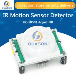 Sensor de movimiento PIR infrarrojo piroeléctrico IR, ajuste de HC-SR501, módulo Detector de movimiento HC SR501