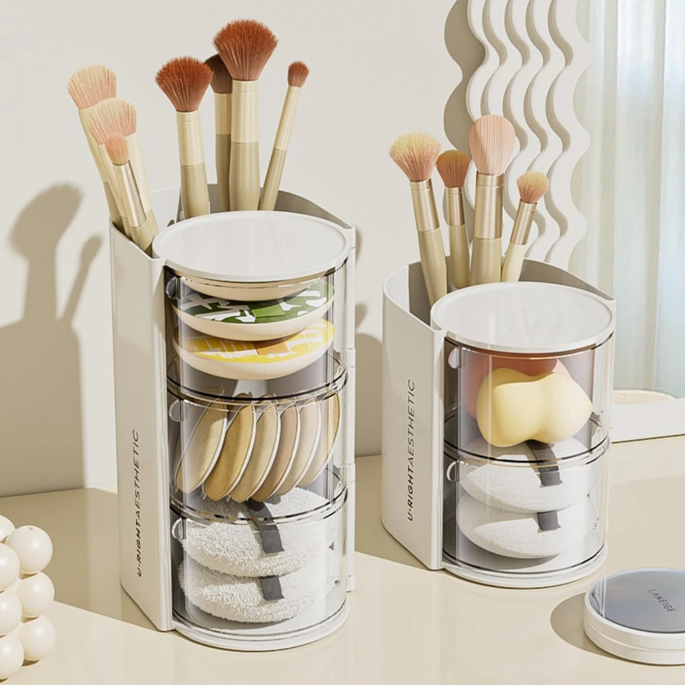 

Hair Accessories Organizer Acrylic Storage Box Clear Hair Tie Organizer for Headband Makeup Brush Holder Desk Jewelry Organizer