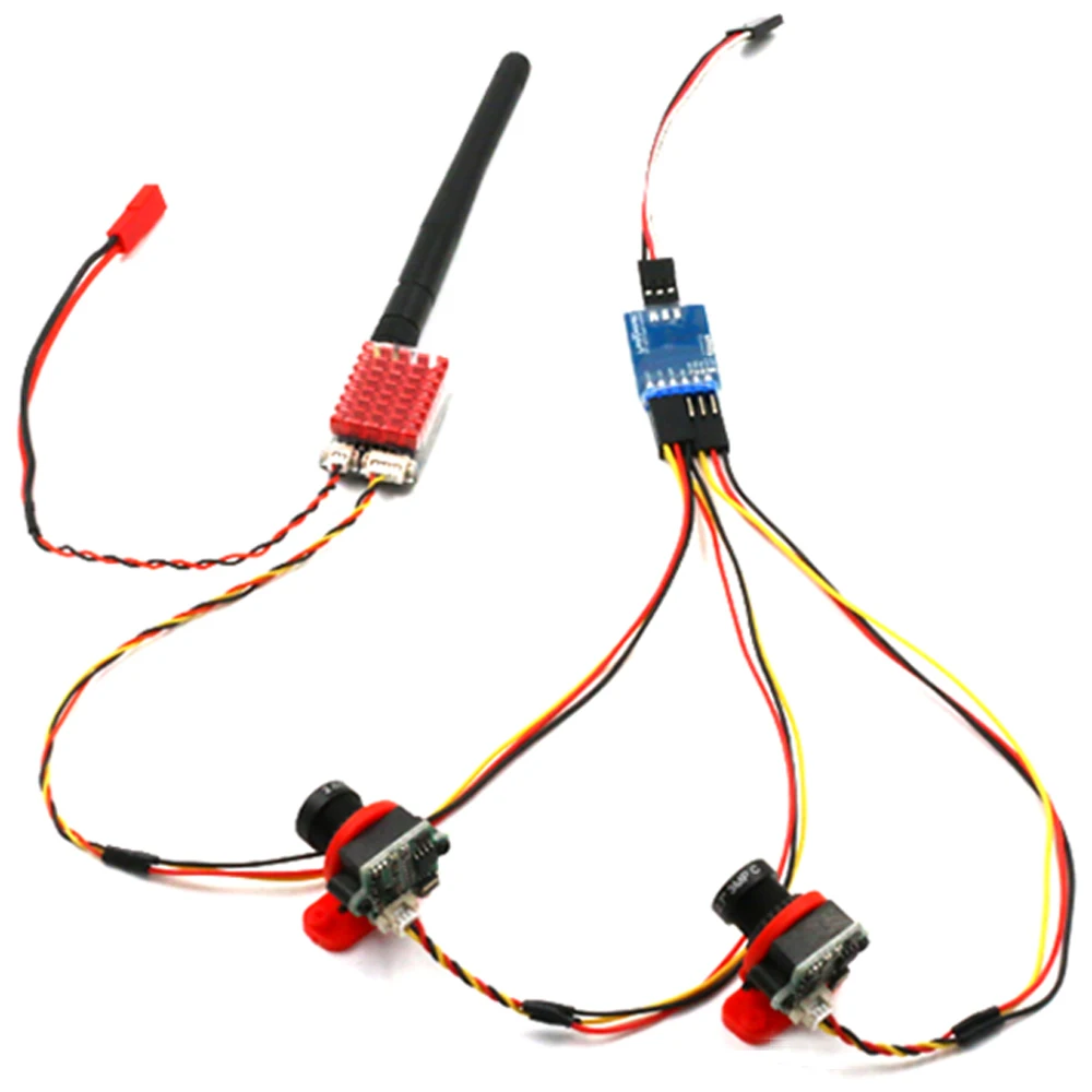DC 5-12V 5.8G modulo Switcher Video a 3 canali interruttore a levetta Video a 3 vie per controllo del segnale PWM della fotocamera FPV RC